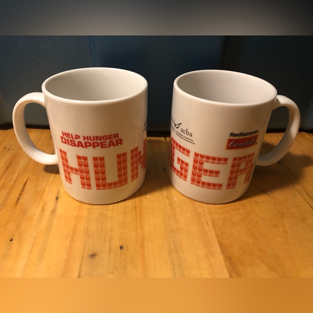 3/$40 Campbell’s Soup “Help Hunger Disappear” Mugs
